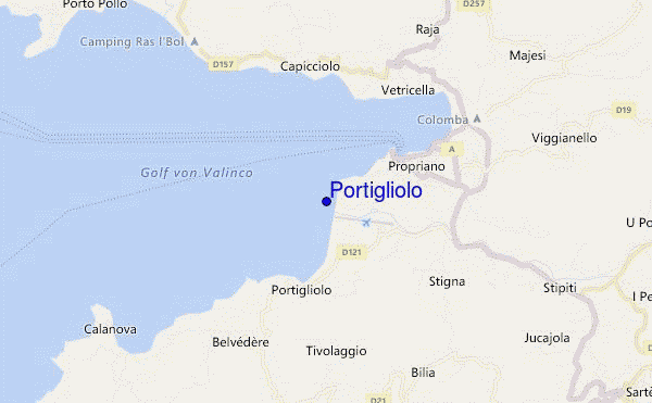 locatiekaart van Portigliolo