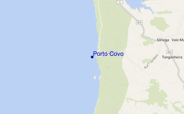 locatiekaart van Porto Covo