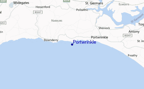 locatiekaart van Portwrinkle