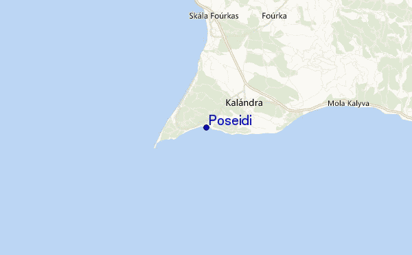 locatiekaart van Poseidi
