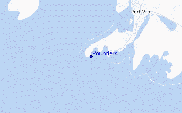 locatiekaart van Pounders