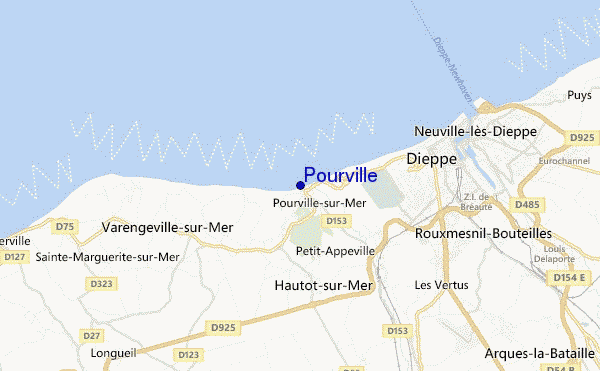 locatiekaart van Pourville