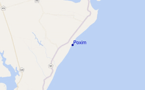 locatiekaart van Poxim