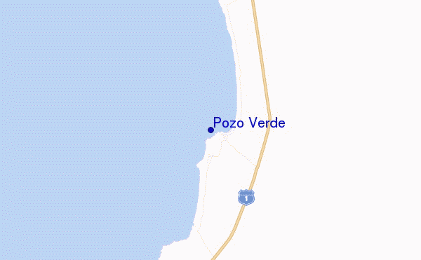 locatiekaart van Pozo Verde