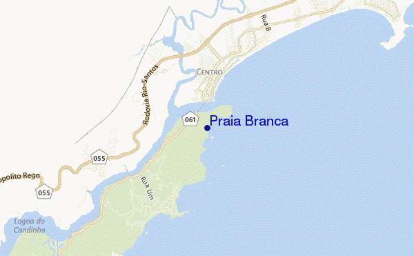 locatiekaart van Praia Branca