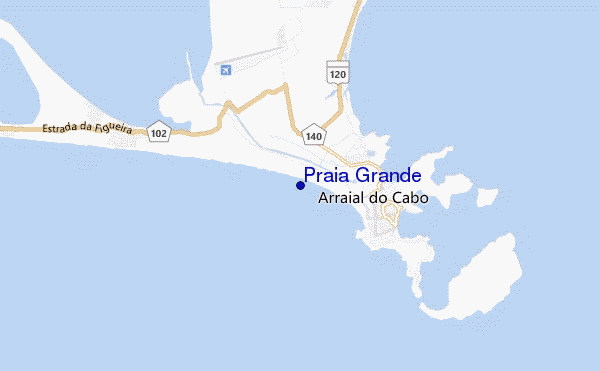 locatiekaart van Praia Grande