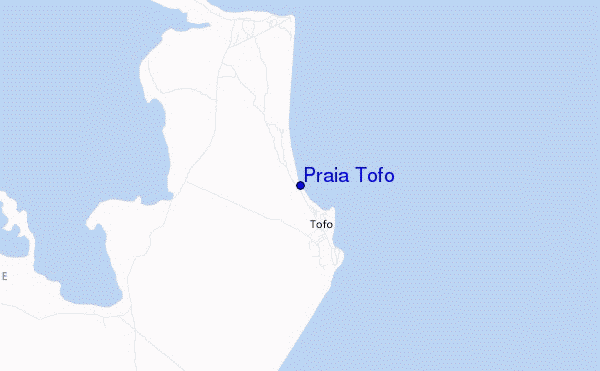 locatiekaart van Praia Tofo