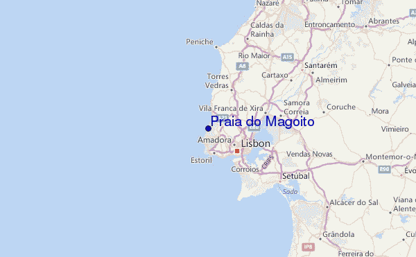 mapa magoito Praia do Magoito Golfvoorspellingen en Surfberichten (Lisboa 