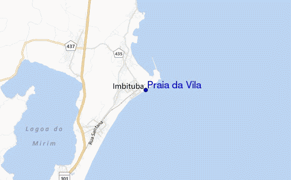 locatiekaart van Praia da Vila