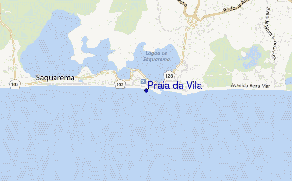 locatiekaart van Praia da Vila