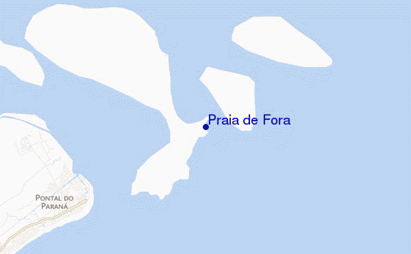 locatiekaart van Praia de Fora