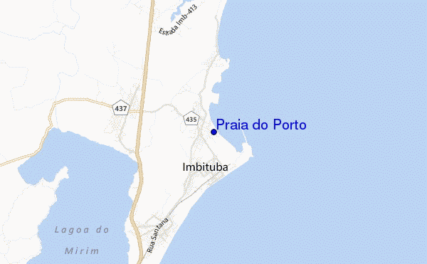 locatiekaart van Praia do Porto