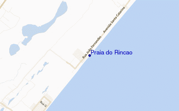 locatiekaart van Praia do Rincao