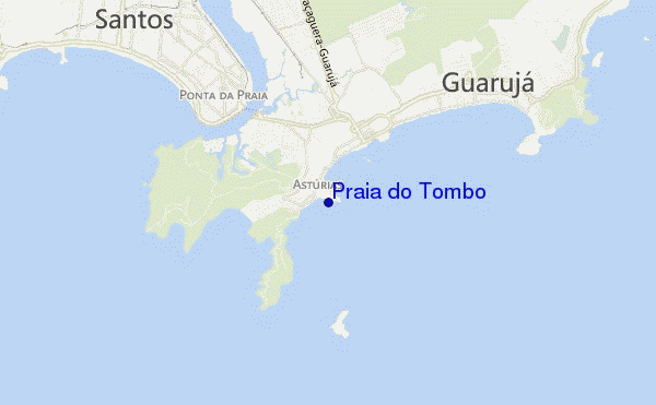 locatiekaart van Praia do Tombo