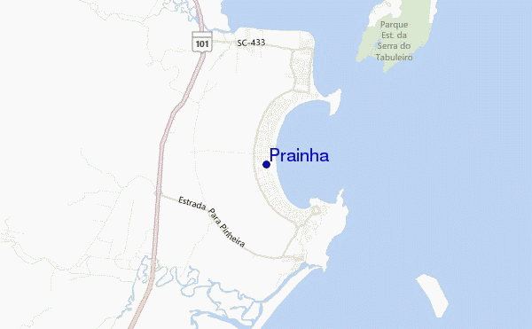 locatiekaart van Prainha