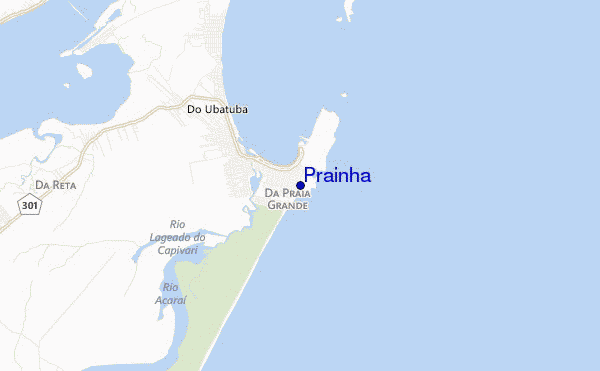 locatiekaart van Prainha