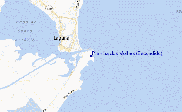 locatiekaart van Prainha dos Molhes (Escondido)