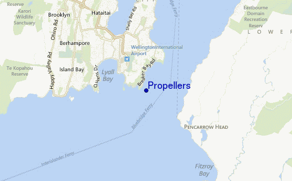 locatiekaart van Propellers