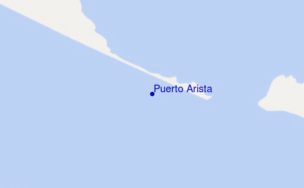 locatiekaart van Puerto Arista