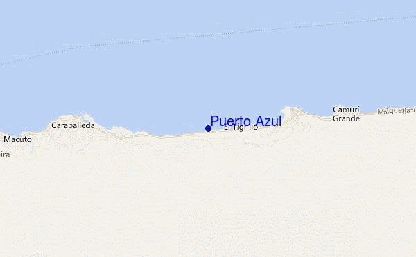 locatiekaart van Puerto Azul