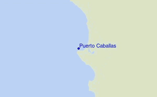 locatiekaart van Puerto Caballas