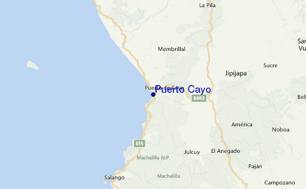 Puerto Cayo Location Map