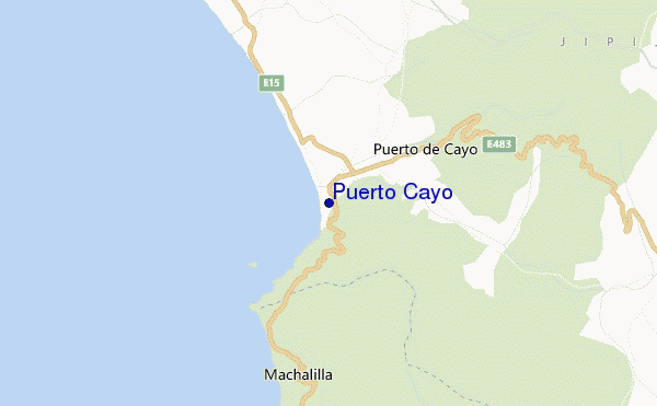 locatiekaart van Puerto Cayo