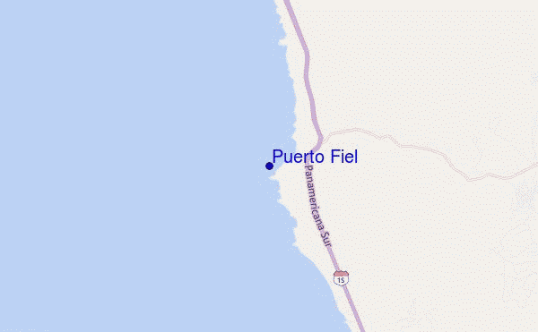 locatiekaart van Puerto Fiel