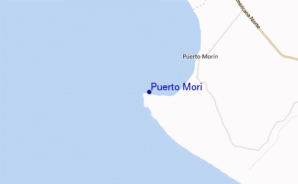 locatiekaart van Puerto Mori