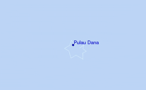 locatiekaart van Pulau Dana