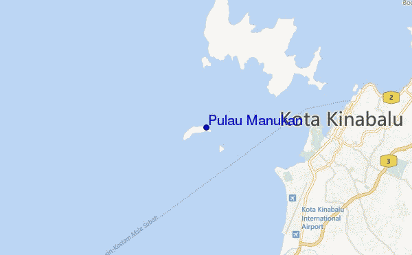 locatiekaart van Pulau Manukan
