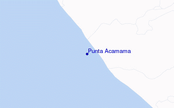 locatiekaart van Punta Acamama