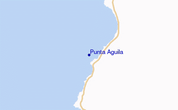 locatiekaart van Punta Aguila