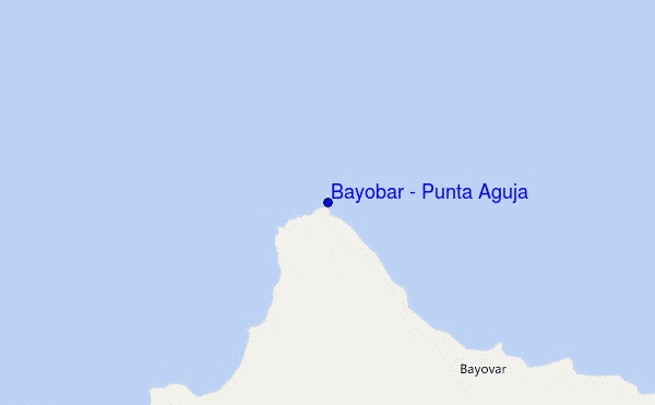 locatiekaart van Bayobar - Punta Aguja