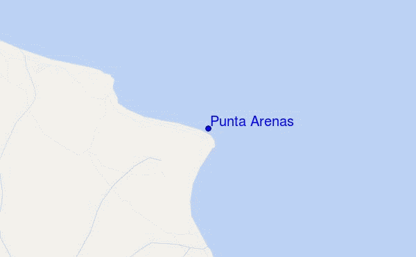 locatiekaart van Punta Arenas