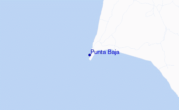locatiekaart van Punta Baja