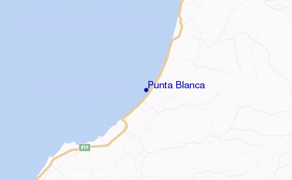locatiekaart van Punta Blanca