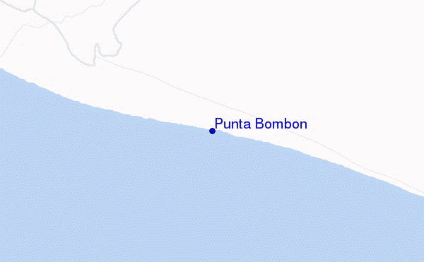 locatiekaart van Punta Bombon