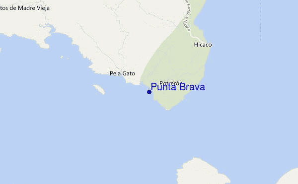 locatiekaart van Punta Brava