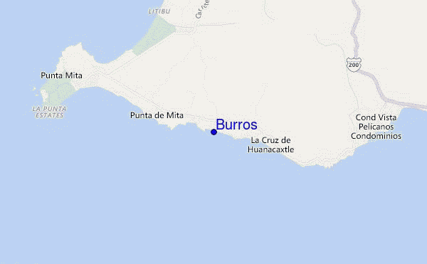 locatiekaart van Burros