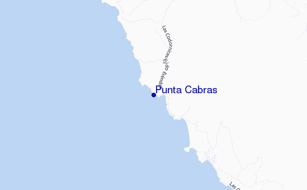 locatiekaart van Punta Cabras
