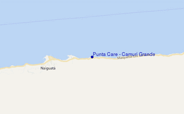 locatiekaart van Punta Care / Camuri Grande