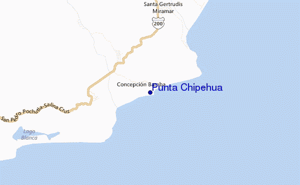 locatiekaart van Punta Chipehua