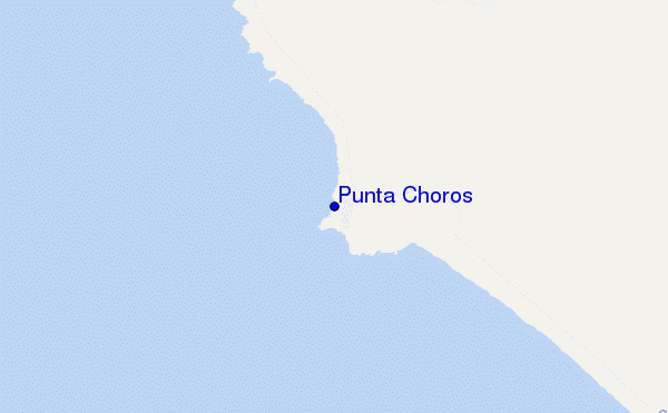 locatiekaart van Punta Choros