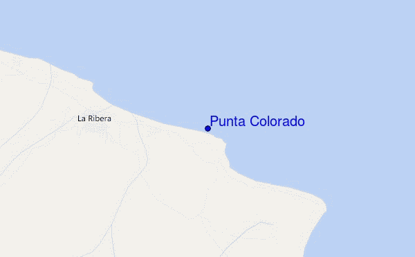locatiekaart van Punta Colorado
