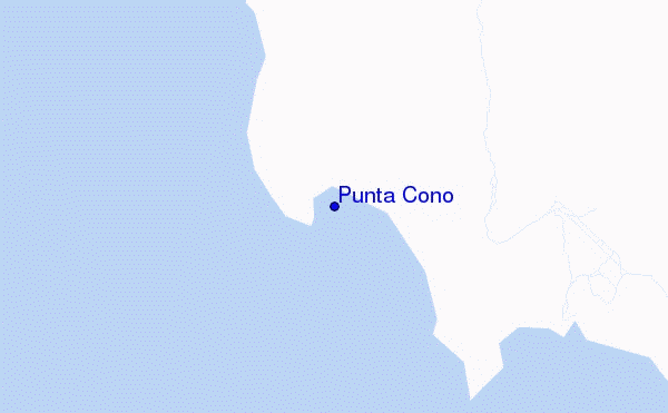 locatiekaart van Punta Cono