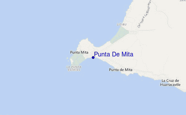 locatiekaart van Punta De Mita