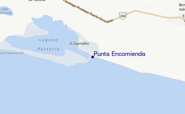 locatiekaart van Punta Encomienda