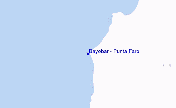 locatiekaart van Bayobar - Punta Faro