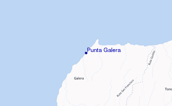 locatiekaart van Punta Galera